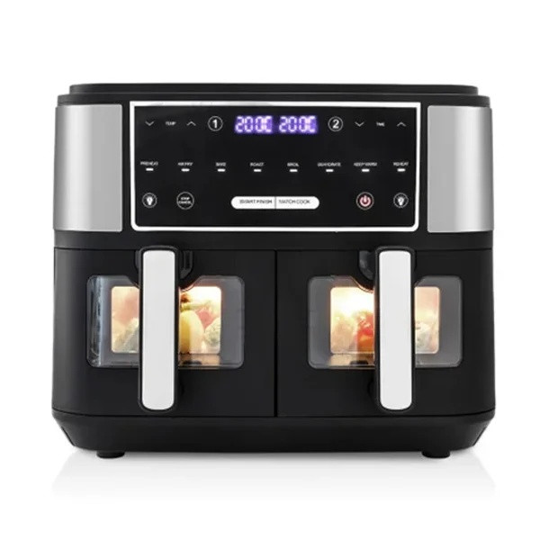 [제크롤] 듀얼 스텐 에어프라이어 9L (블랙)