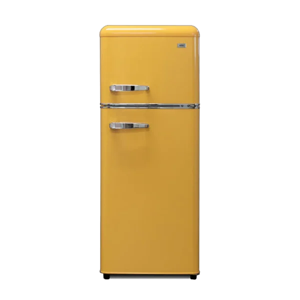 하이얼 레트로 소형 미니 2도어 냉장고 115L (옐로우)