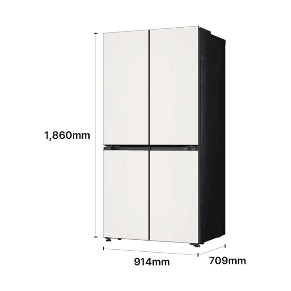 LG 디오스 AI 오브제컬렉션 냉장고 Fit & Max 650L 1등급