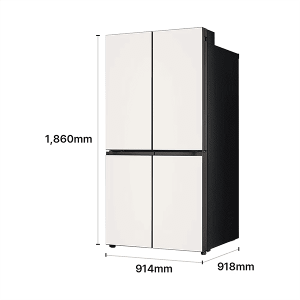 LG 디오스 AI 오브제컬렉션 STEM 베이직 냉장고 (매직스페이스) 860L 1등급