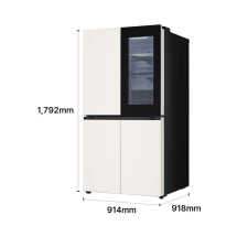 LG 디오스 AI 오브제컬렉션 냉장고 (노크온) 870L 2등급